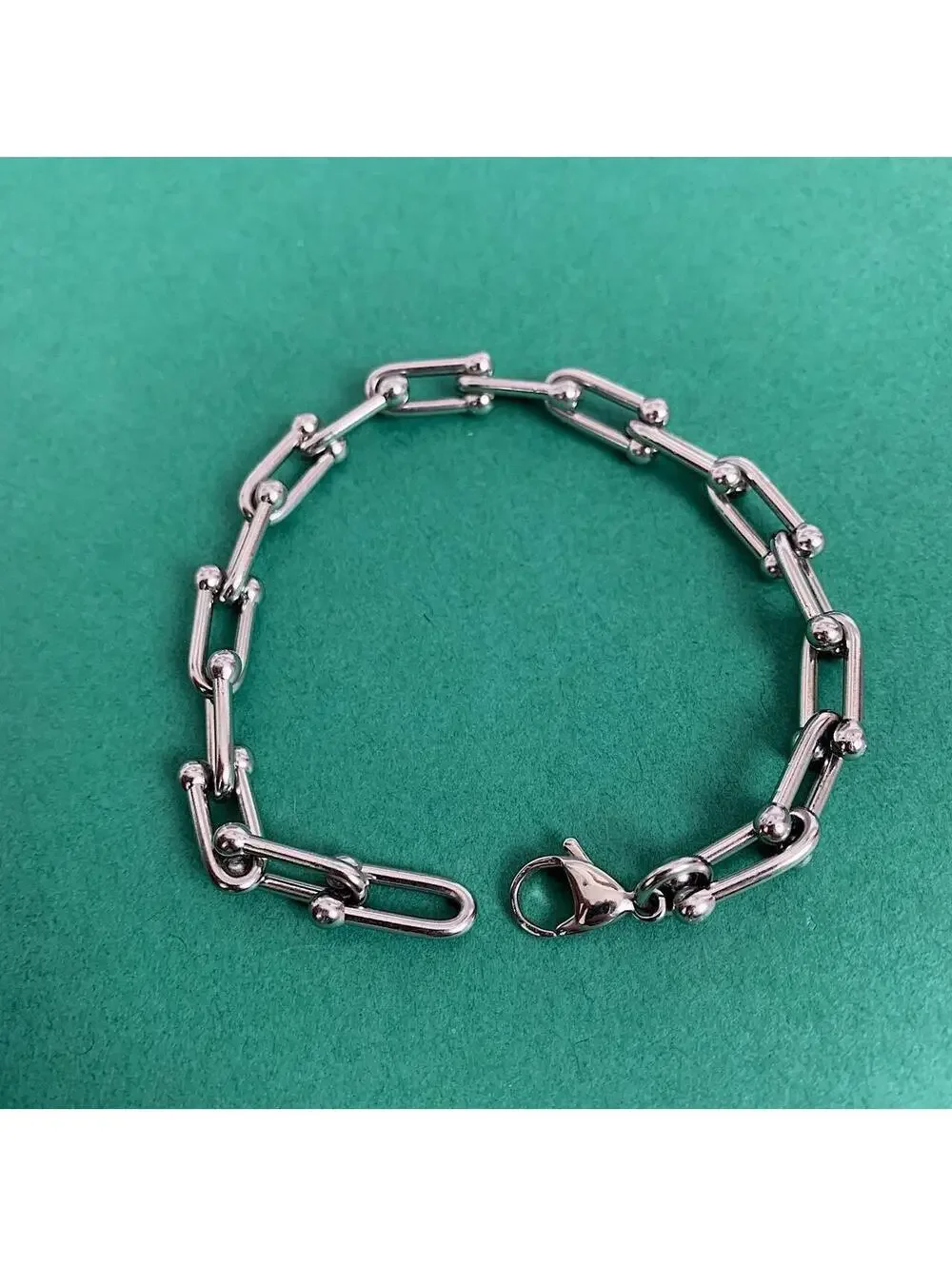Ball Link Silver Bracelet . Stainless steel high quality! 8 inches length